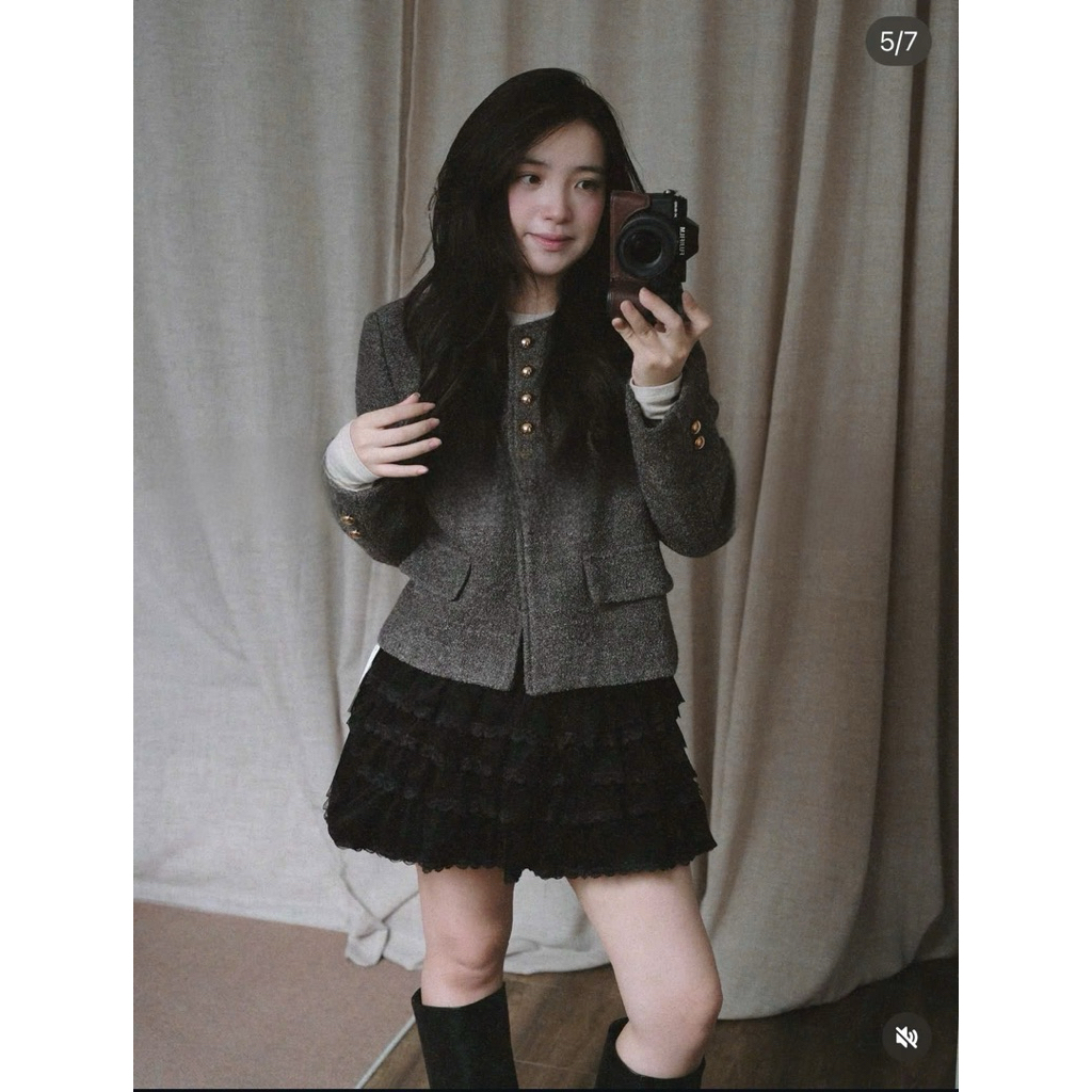 [A0.281] Áo Khoác Dạ Nắp Túi Khuy Nấm Hàng 2 Lớp Có Độn Vai 4 Màu Đứng Form | BigBuy360 - bigbuy360.vn