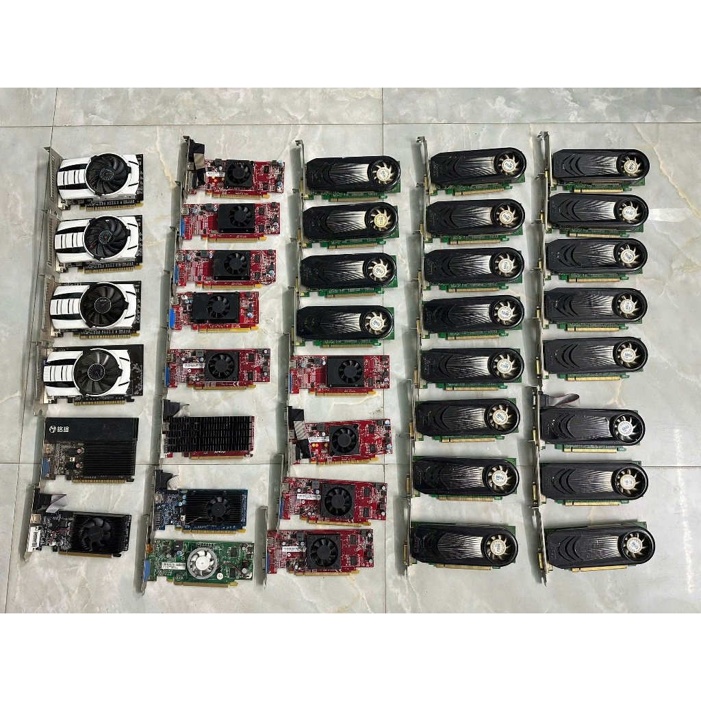 Card xuất hình 512mb-256mb cũ DVI/HDMI/VGA giá rẻ shopee