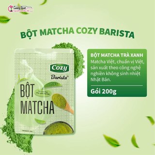 Bột Matcha Cozy 200gr Thơm đậm vị