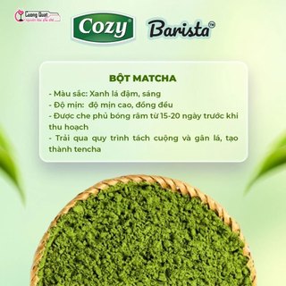 Bột Matcha Cozy 200gr Thơm đậm vị
