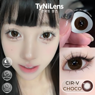  Lens Mắt Nâu Baby TyNiLens CIR CHOCO Giãn to 14.5mm cận 0-8 độ tặng khay gương  chất liệu MPC cao cấp  