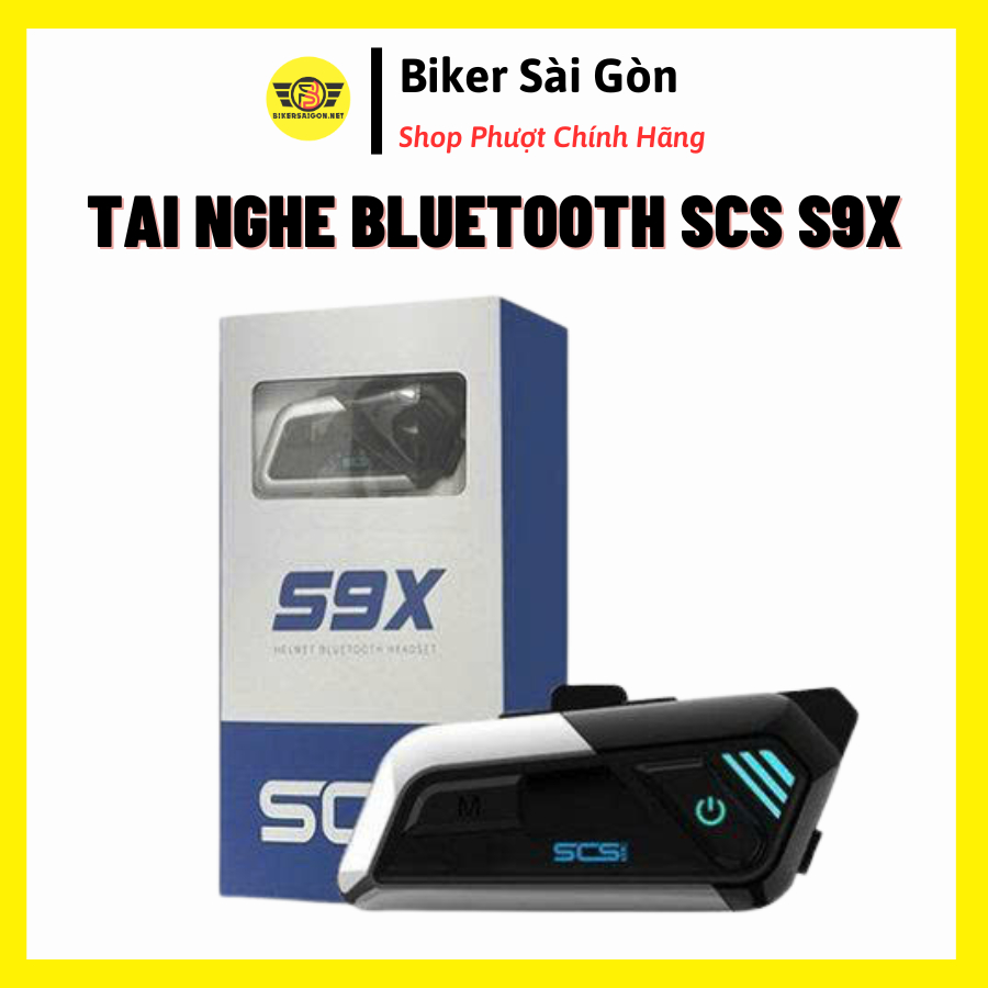 Tai Nghe Bluetooth Mũ Bảo Hiểm SCS S9X - Biker Sài Gòn