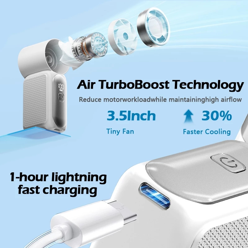 【Quat nhð nhat nam 2026】 Man LED, quat mini di dong, và sur dung duoc 8 gio,Quat manh me và yên finh | BigBuy360 - bigbuy360.vn