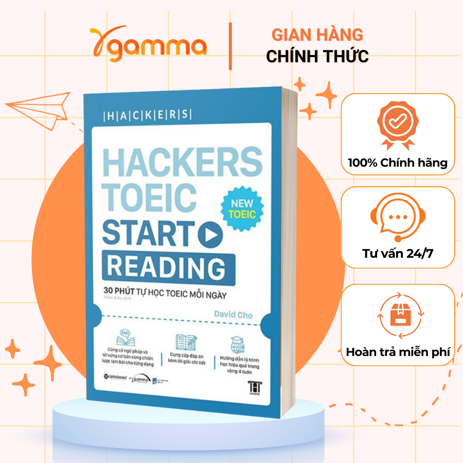Sách – Hackers TOEIC Start Reading – Lộ Trình Học đọc TOEIC Cho người mới bắt đầu (gamma)