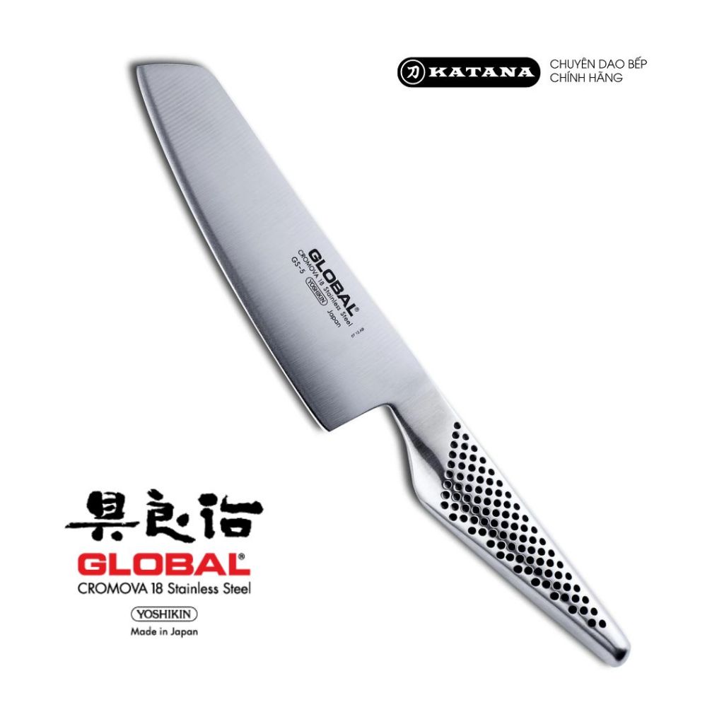 Dao bếp Nhật cao cấp Global GS5 Vegetable - Dao thái rau củ (140mm)