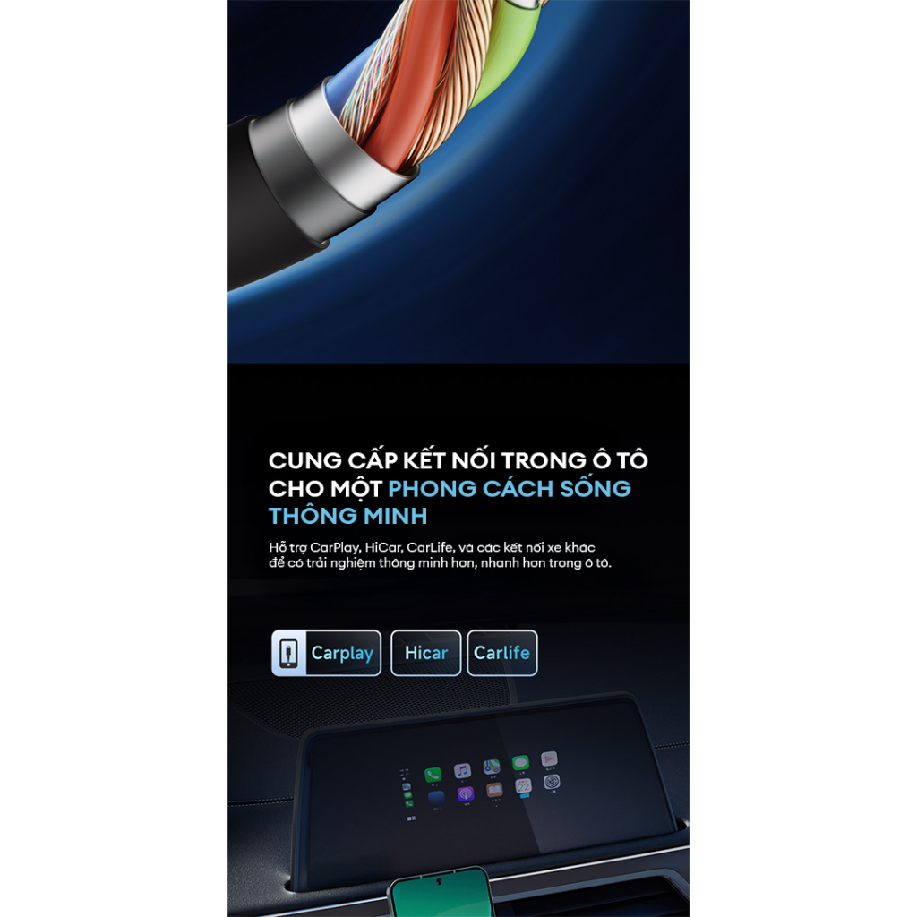 Cáp Sạc Nhanh CUKTECH C-C | Công Suất Max 240W | Truyền Dữ Liệu 480 Mbps | Bảo Hành 18 Tháng CTC605N CTC615N | BigBuy360 - bigbuy360.vn
