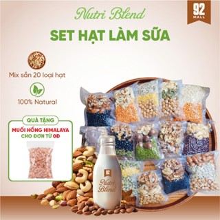 [30 NGÀY] Hạt Nấu Sữa Mix Sẵn 20 Loại Hạt Hữu Cơ Giàu Dinh Dưỡng Sạch Date Mới