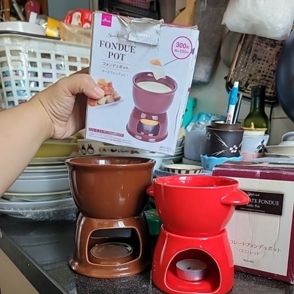 Bộ bếp cùng nồi nấu chocolate socola Ghana Fondue