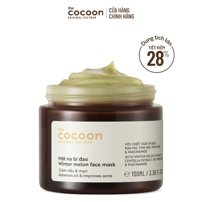 Bigsize - Mặt nạ bí đao Cocoon giảm dầu & mụn 100ml