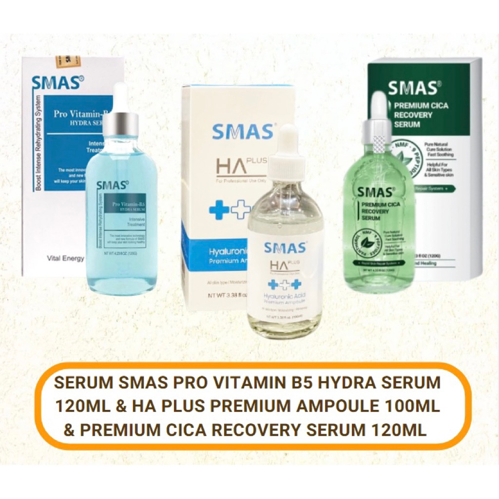 (CHÍNH HÃNG- HÀNG CÔNG TY) Serum cấp ẩm, phục hồi da SMAS B5 Hydra 120ml / Serum cấp nước HA Smas / 
