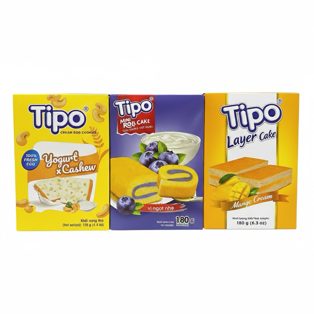 Bánh TIPO cuộn kem 180g