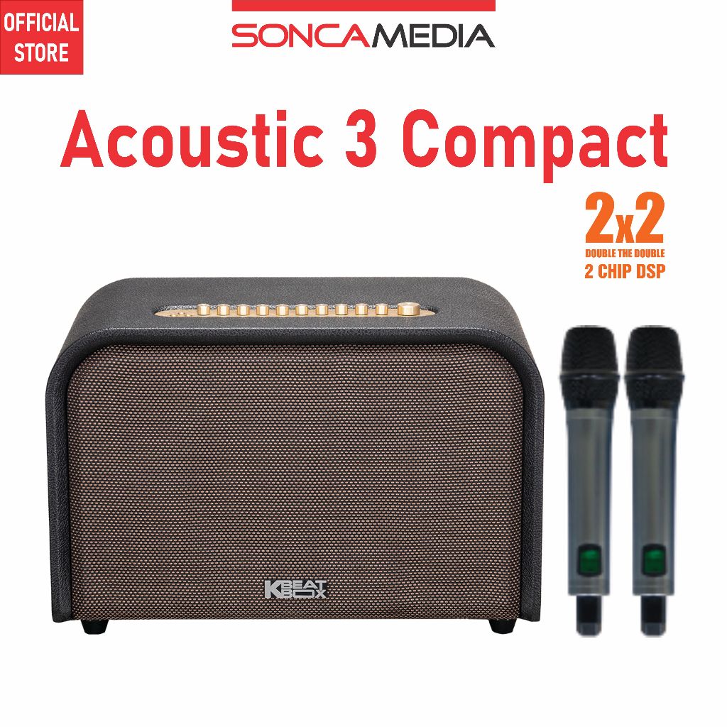 Loa Karaoke Di Động ACNOS Acoustic 3 Compact - Dàn Âm Thanh Di Động SONCAMEDIA Acoustic 3 Compact