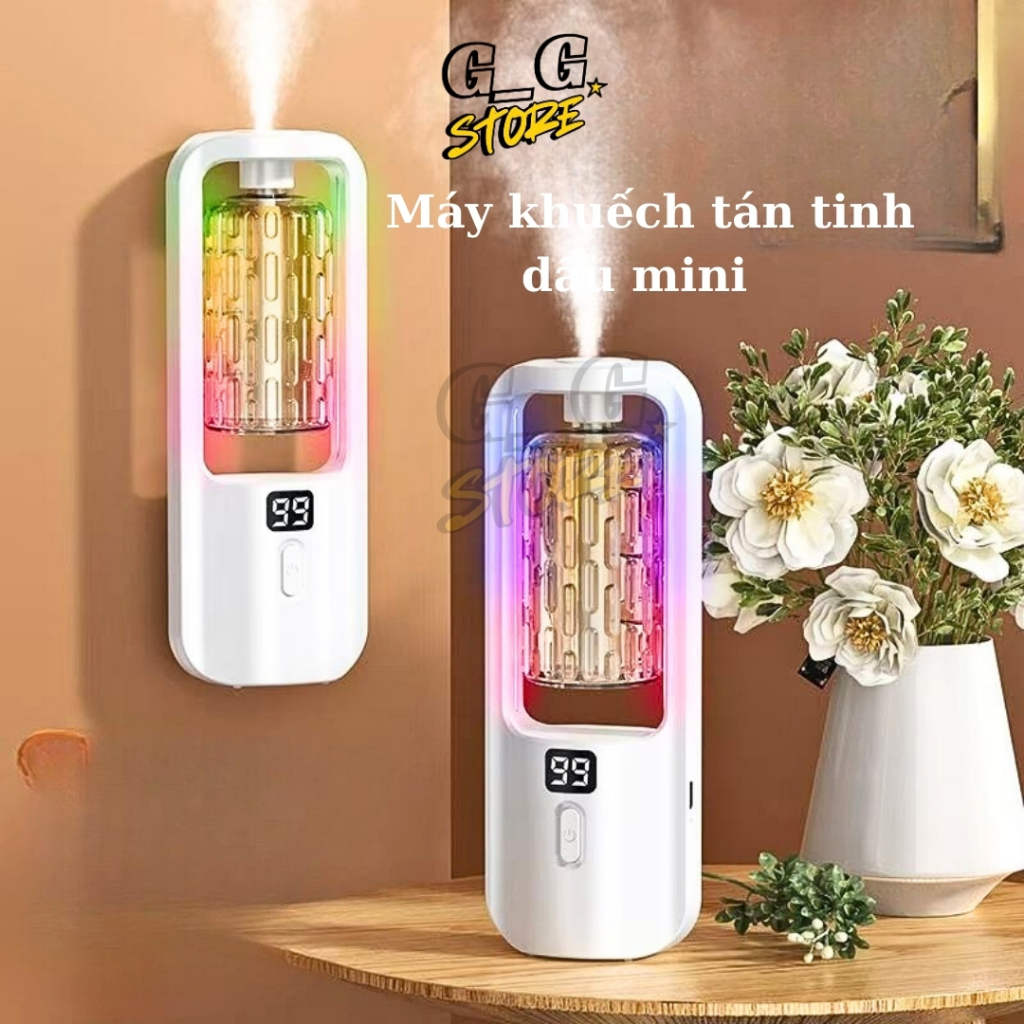Máy Khuyếch Tán Tinh Dầu Mini Cao Cấp -Phun Sương Nhẹ -Trang Trí Decor -GGStore