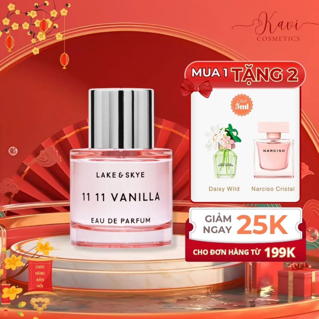 Nước hoa chiết 10ml nữ 11:11 Vanilla Eau de Parfum hương thơm ngọt ngào, quyến rũ - kavi cosmetics