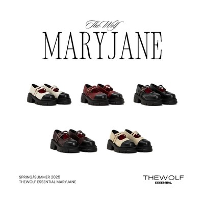 Giày Nữ THEWOLF ESSENTIAL MARY JANE - 5 màu -Da Nhân Tạo Cao Cấp - Đế 8cm