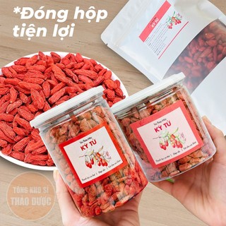 Kỳ tử hữu cơ 500g, trà kỷ tử, hạt to, đỏ, vị ngọt, dùng pha trà, chưng yến, nấu chè dưỡng nhan