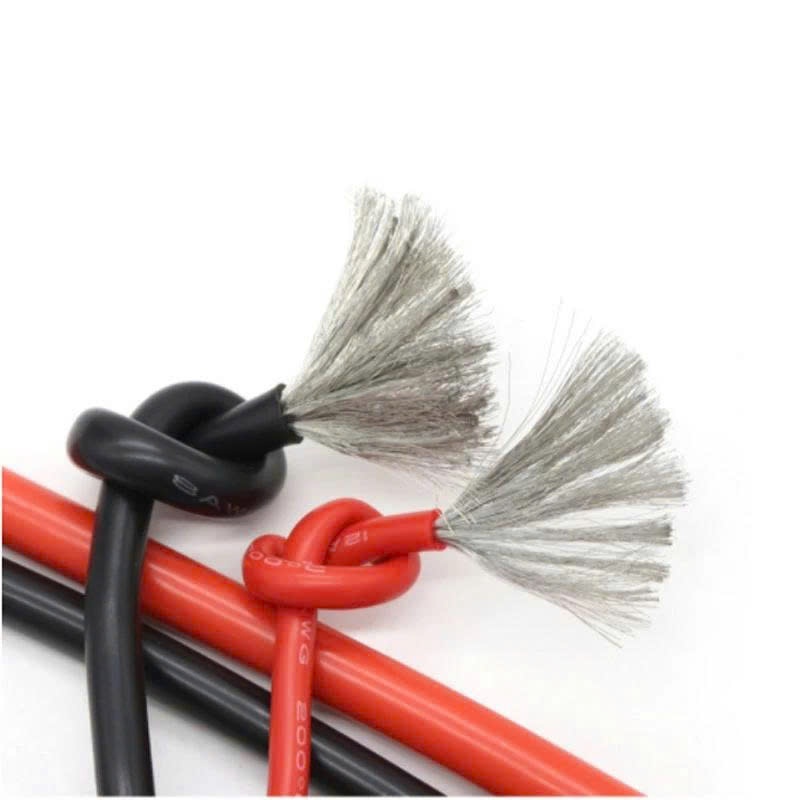 ( 5M ) Cáp tín hiệu silicone chịu nhiệt siêu dẻo 10awg 12awg 14 awg,sắc màu