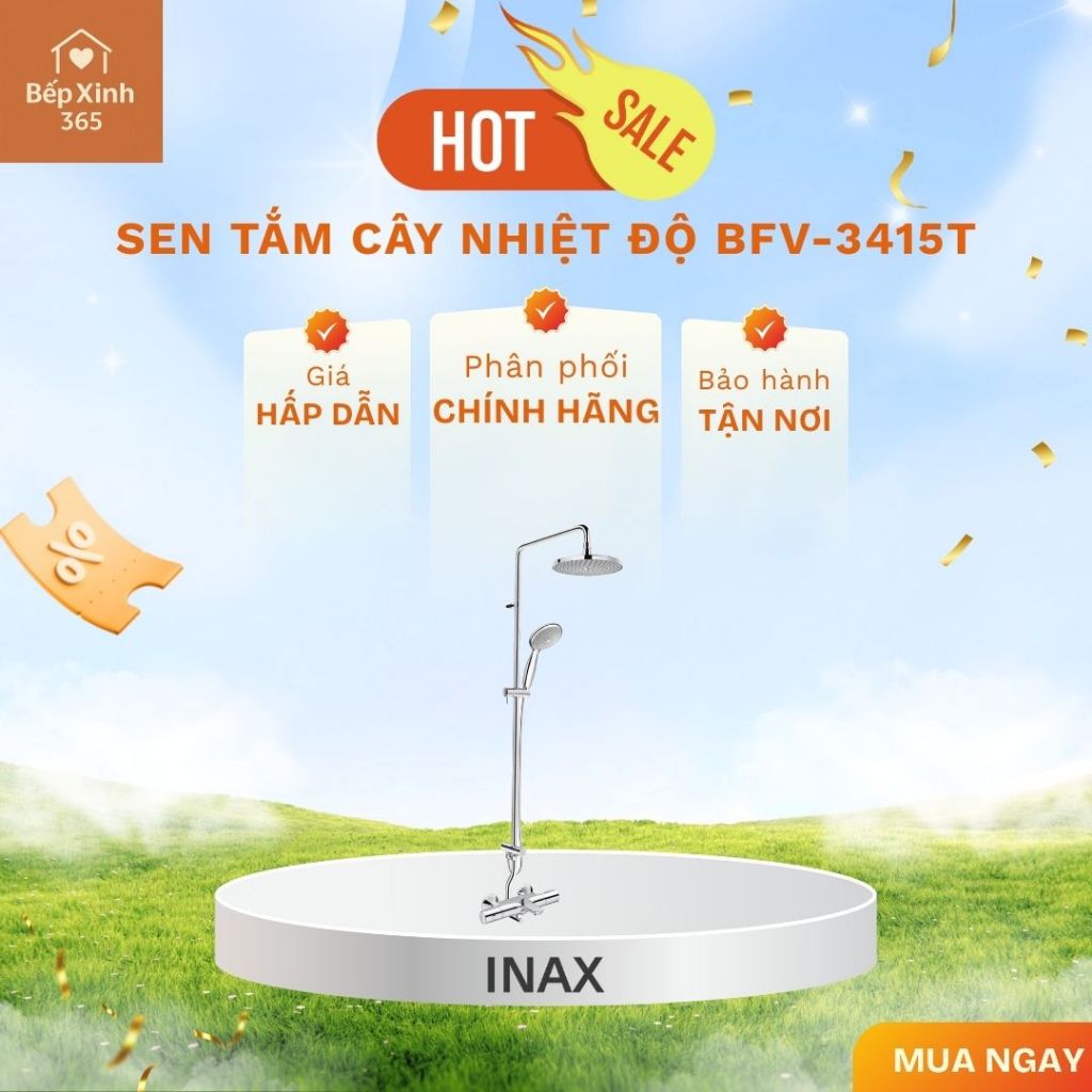 Sen tắm cây nhiệt độ INAX BFV-3415T - Sang Trọng, Tiện Nghi