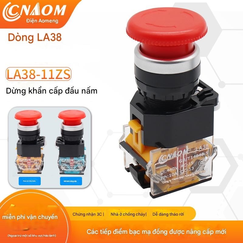 Nút dừng khẩn cấp công tắc ngắt nguồn LA38-11ZS