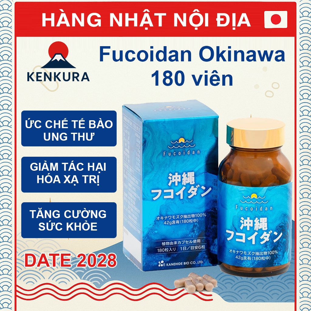 Fucoidan Okinawa Xanh Chính Hãng, Tảo Fucoidan Nhật Bản Nội Địa - Hỗ Trợ Ung Thư, Ngăn Ngừa Di Căn -