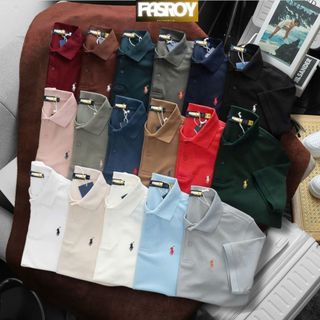 Polo RL Nam Cổ Điển  Hàng xịn  Cao Cấp Vải Chính Hãng Áo Polo Nam Chất Vải Cotton Pique Sang Trọng Logo Thêu 