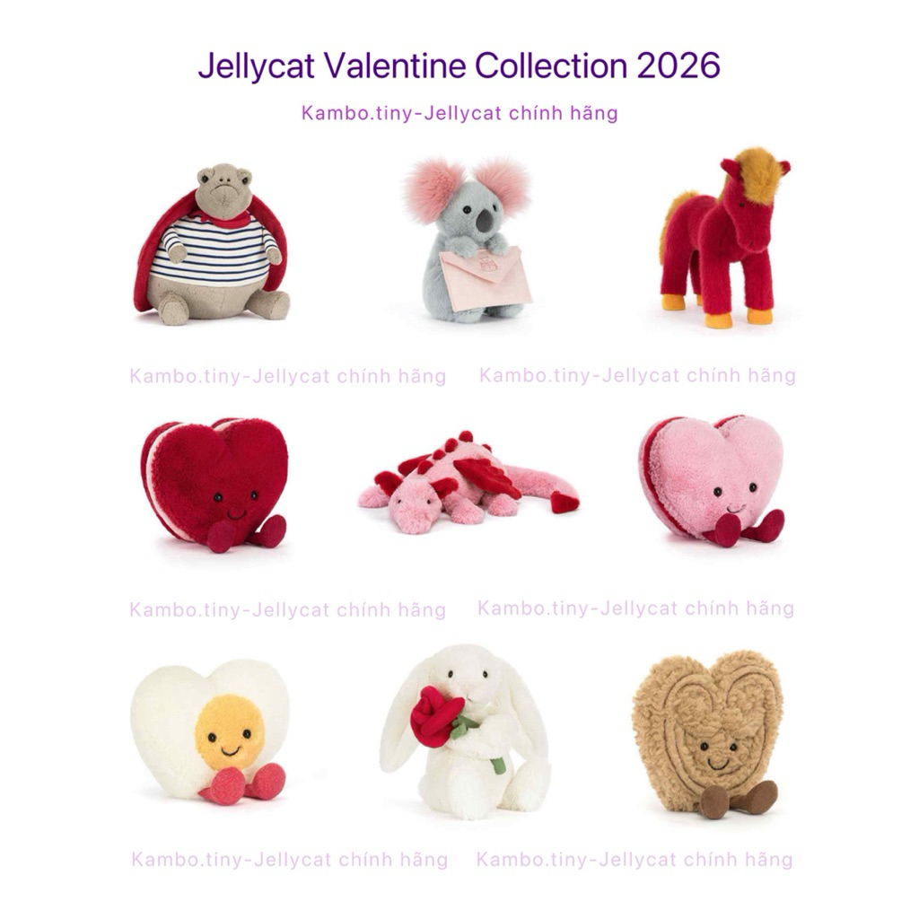 [CHÍNH HÃNG]Gấu bông JLC BST VALENTINE 2026