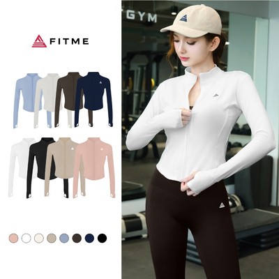 Áo khoác croptop thể thao Fitme Cover23 tập gym yoga ôm body chống tia UV AKCV