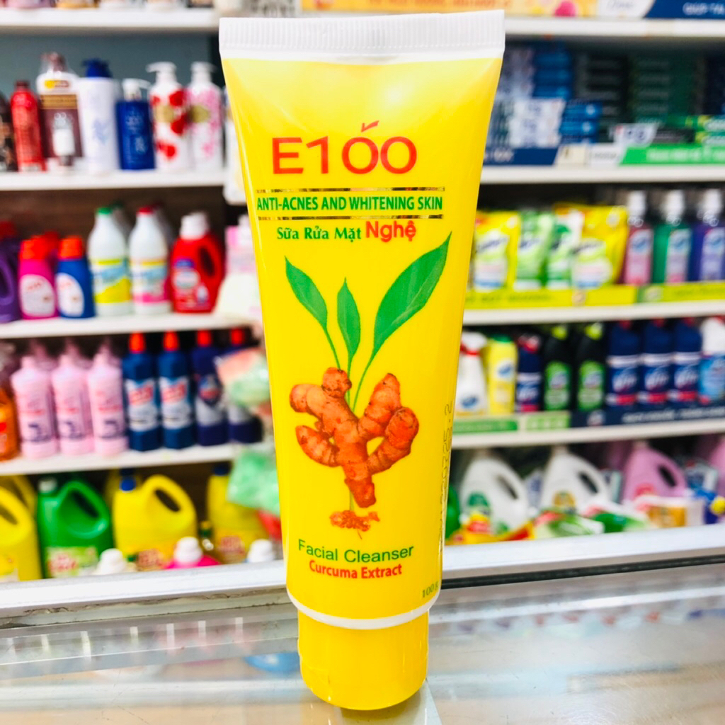 Sữa rửa mặt nghệ E100 100g
