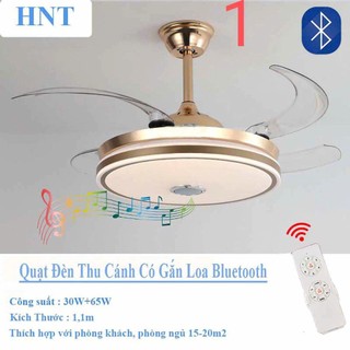 Quạt Trần ẩn cánh loại mới - kết hợp loa nghe nhạc