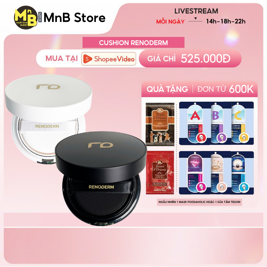 [Hàng Công Ty] PHẤN NƯỚC RENODERM Day Long BB Cushion SPF37+ SPF 50+/PA+++ 15g