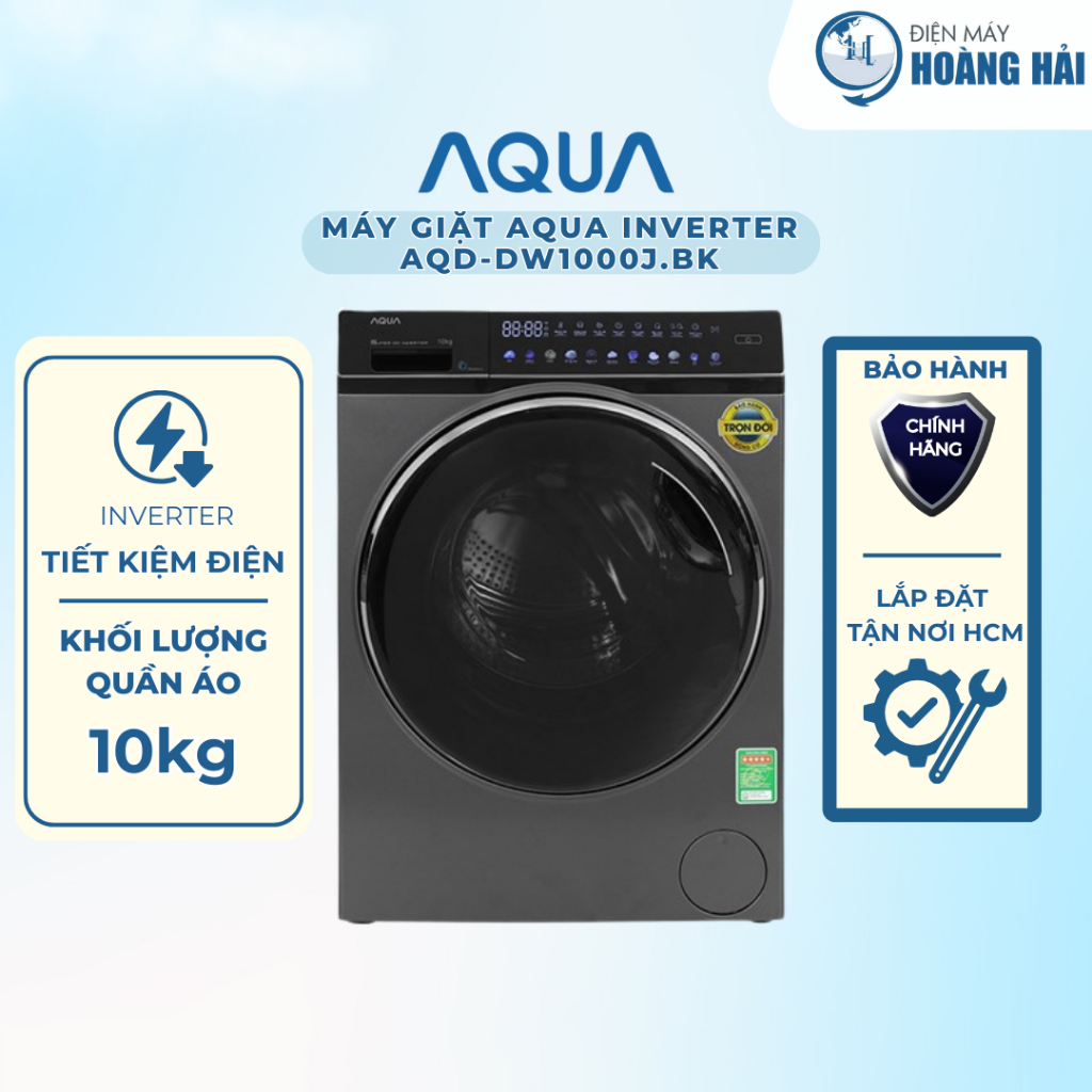 AQD-DW1000J(BK) | Máy giặt Aqua Inverter 10 kg AQD-DW1000J(BK) - Hàng chính hãng