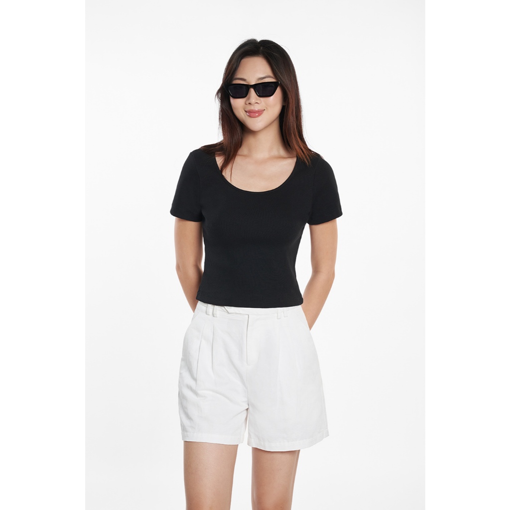 Áo Thun Nữ Tay Ngắn Chất Cotton Thời Trang Trẻ Trung Năng Động NINOMAXX 2506012