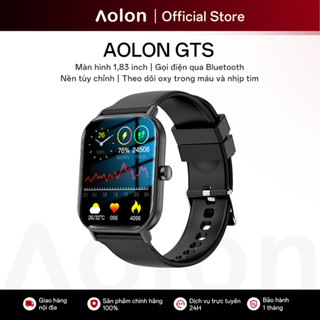  Đồng hồ thông minh Aolon GTS Màn hình cảm ứng 1.8" Gọi Bluetooth Đo nhịp tim huyết áp Chống nước IP68 Pin 10 ngày 