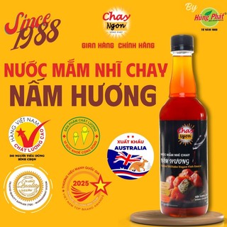  Nước Mắm Nhĩ Chay Ngon Hùng Phát Từ Nấm Hương Ngon Tuyệt Chai 500ml  