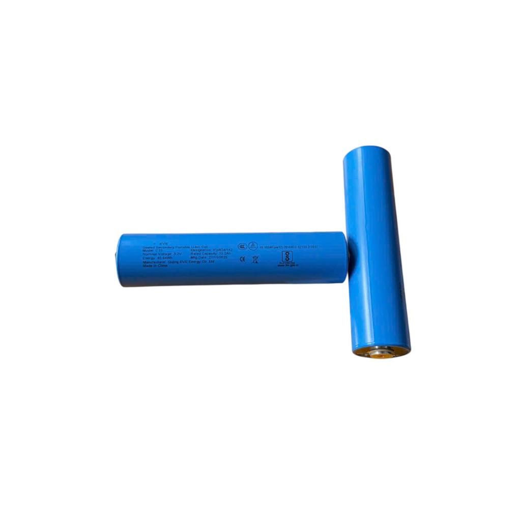 Quả Pin Xanh 33140 EVE Dung lượng 15Ah - Nội trở dưới 2.2, Tặng Kèm Khung Chống Vênh Kẽm