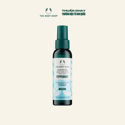 Xịt Khử Mùi Chân Peppermint Invigorating Foot & Leg Mist 100ml The Body Shop