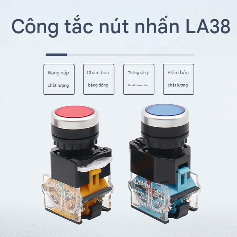 Nút nhấn nhả lắp tủ điện Nút đề mô tơ LA38-11BN
