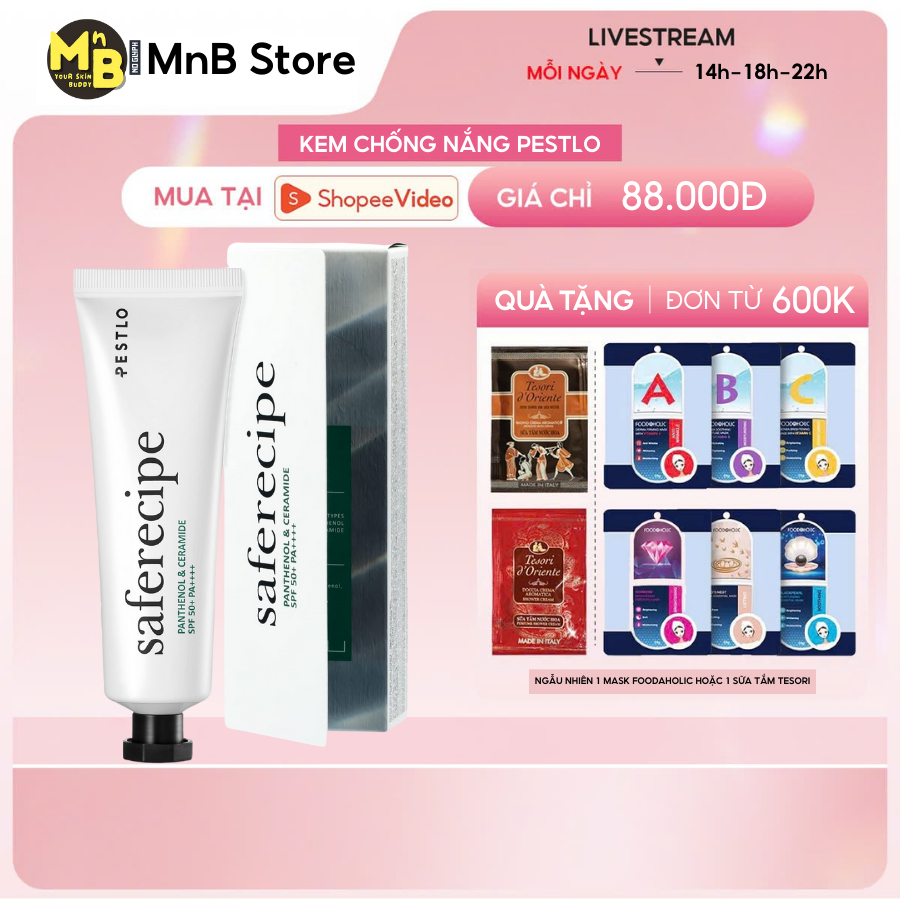 [Hàng Công Ty] Kem chống nắng PESTLO Safe Recipe Sun Essence SPF50 PA++++
