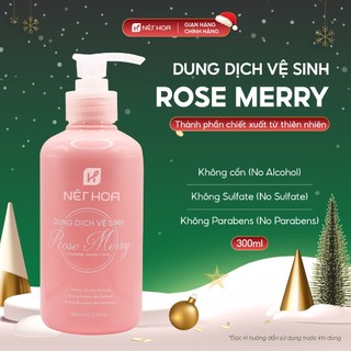  Dung Dịch Vệ Sinh Phụ Nữ Rose Merry Giúp Cân Bằng Độ PH Tự Nhiên Se Khít Dưỡng Ẩm Sâu 300ml 