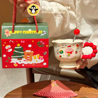   Penguin  Cốc sứ Set ly sứ Noel quà tặng ý nghĩa dành cho người yêu bạn bè và người thân 