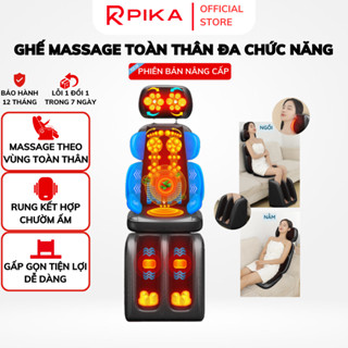 Ghế Massage Toàn Thân DELAX Đệm Massage Cổ Vai Gáy, Ghế Massage Giảm Đau Lưng Thư Giãn GMS05