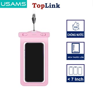 Túi Chống Nước Điện Thoại Có Phao Nổi USAMS Chống Va Đập Cảm Ứng Nhạy Có Dây Đeo Tiện Lợi Đi Bơi Du Lịch Biển