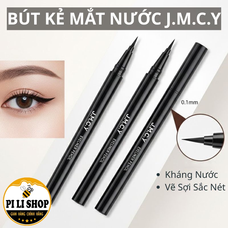 Bút Kẻ Viền Mắt JMCY Đầu Mảnh Kẻ Nét Mỏng Tự Nhiên, Kẻ Eyeliner Siêu Nét Chống Lem Trôi Kháng Nước