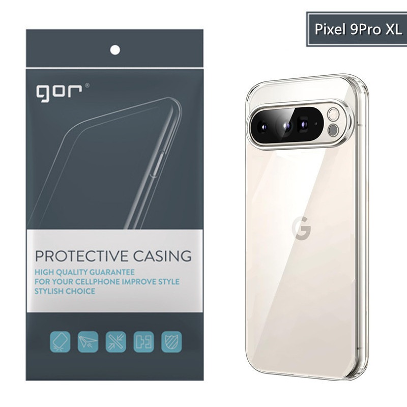 GOR | Ốp Lưng Google Pixel 10 Pro XL | 10 Pro | 10 | 9 Pro XL | 9 Pro | 9 Trong Suốt | Có Gờ Bảo Vệ 
