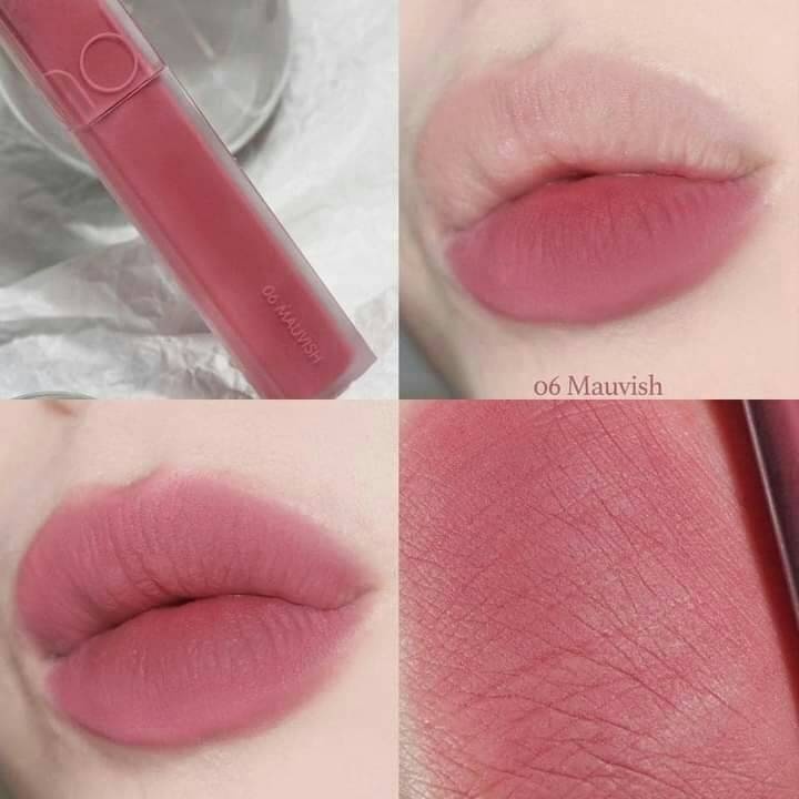 Son Kem Bùn Blur 06 Hồng Tím Lạnh, Son Kem Lì Blur Fudge Tint Màu 06 Mauvish