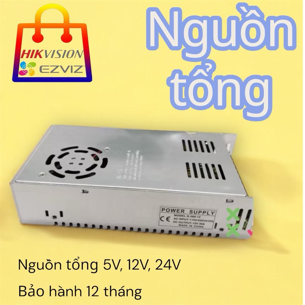 Nguồn tổng 5V,12V,24V chuyên dụng cho camera, đèn Led và thiết bị điện tử