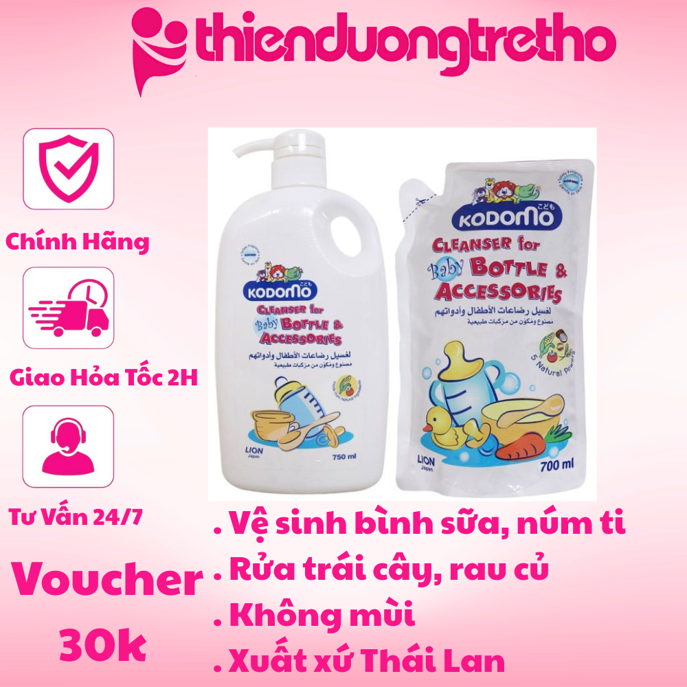 NƯỚC RỬA BÌNH SỮA KODOMO 750ML