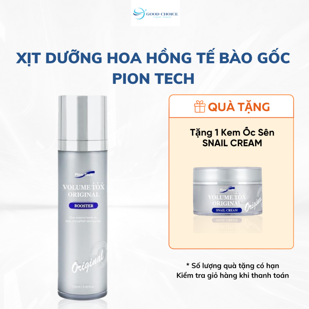 Nước hoa hồng tế bào gốc 5% Pion Tech VOLUME TOX ORIGINAL BOOSTER