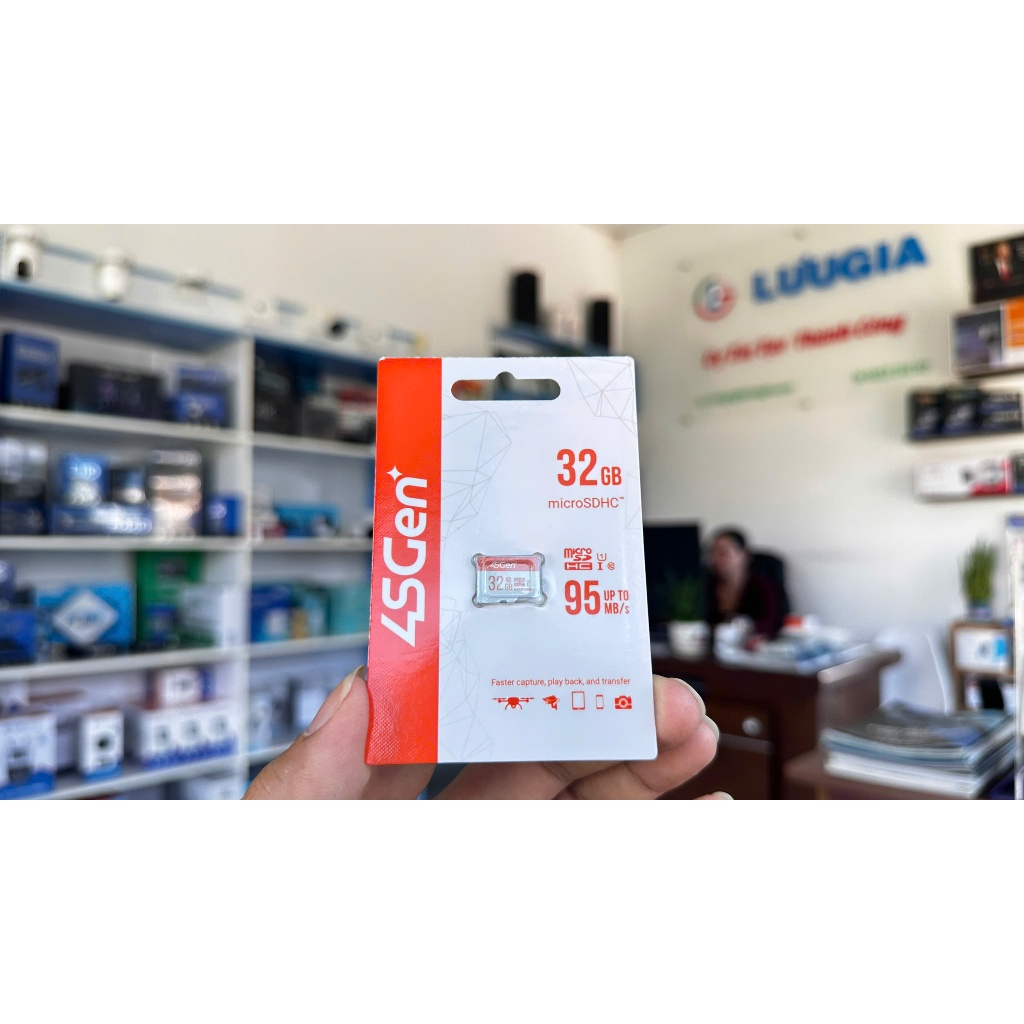 Thẻ nhớ Micro SD 4SGEN-32EO Dung lượng 32GB, Tốc độ đọc 95MB/s, Tốc độ ghi 10MB/s