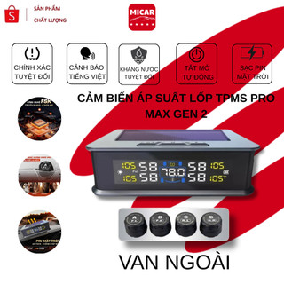  Cảm Biến Áp Suất Lốp Ô Tô MICAR TPMS PRO MAX – Cảnh Báo Tiếng Việt Đo Chính Xác Gấp 2 BH 24T 